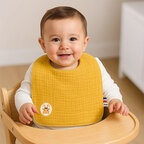 Bavoir personnalisable en coton biologique made in France - Bibby | pandacola - thumb - 2