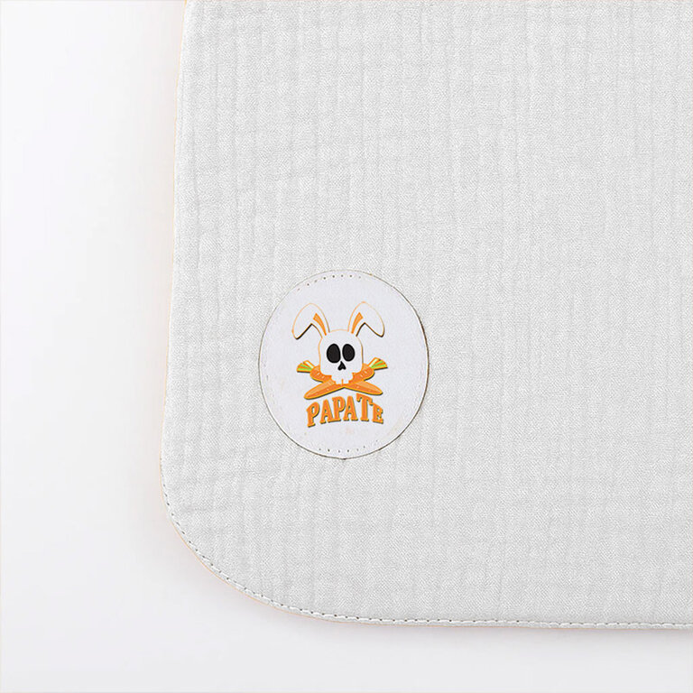 Bavoir personnalisable en coton biologique made in France - Bibby | pandacolach - 1