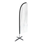 Oriflamme personnalisable aile 2,10m en polyester avec mât en fibre de carbone | pandacolach - thumb