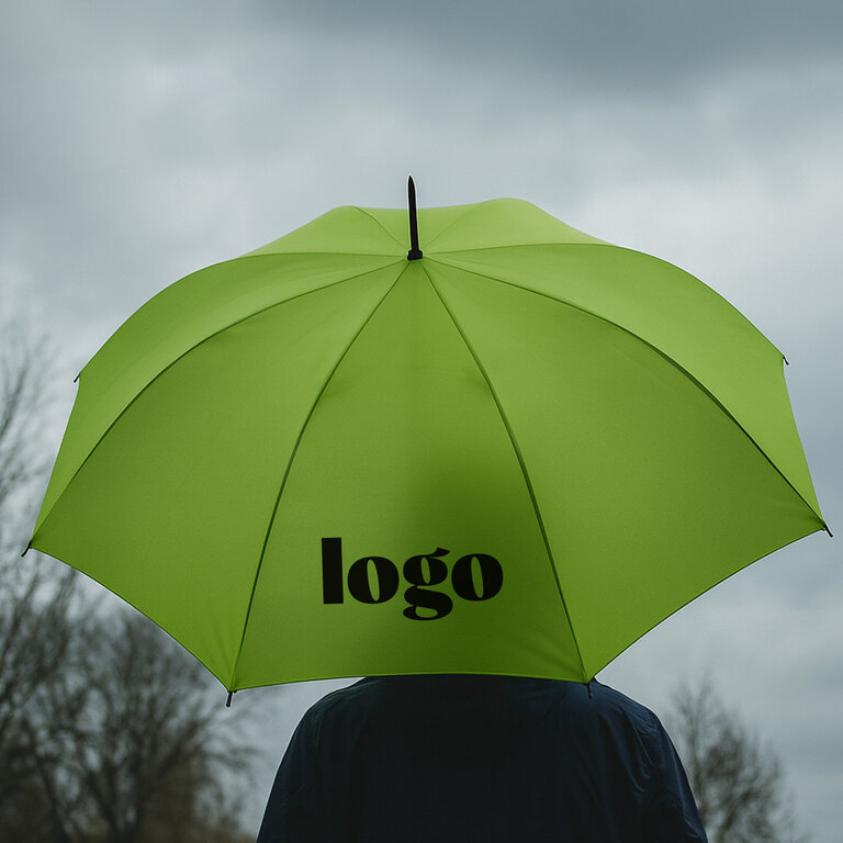 Parapluie personnalisable golf et anti-tempête avec manche droit ∅ 120 cm - Donito | pandacolach