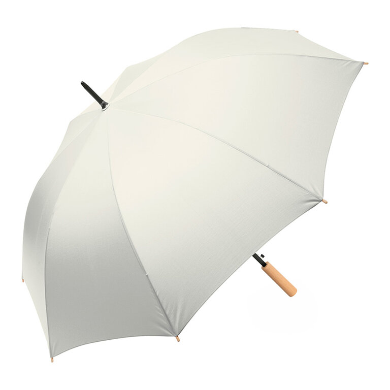 Parapluie personnalisable PET golf et anti-tempête avec manche droit ∅ 120 cm - Donito wood | pandacolach