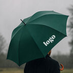 Parapluie personnalisé anti-tempête avec poignée en bois ∅ 115 cm - Londres | pandacola - thumb - 1