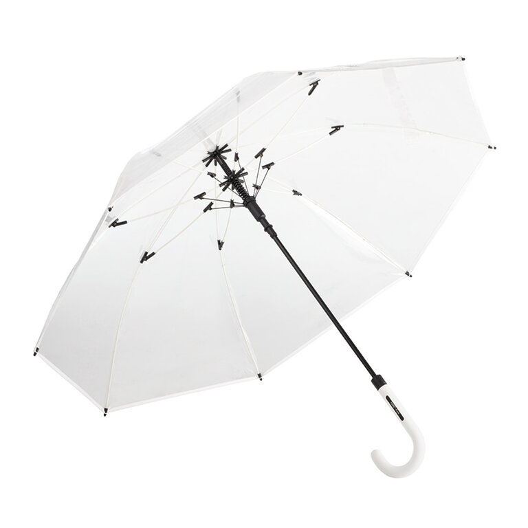 Parapluie personnalisable transparent avec baleines de couleur  ∅105 cm - Mawy | pandacolach