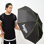 Parapluie pliable publicitaire baleine extérieur de couleur ∅104cm - Arica | pandacola - thumb - 2