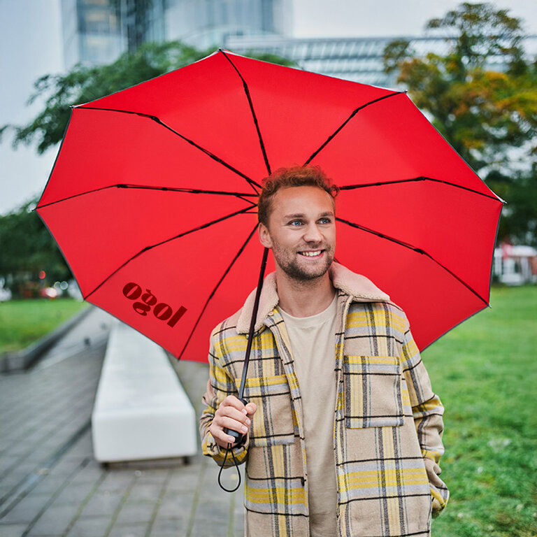 Parapluie pliable publicitaire 10 pans de couleur ∅ 117cm - Fuly | pandacola