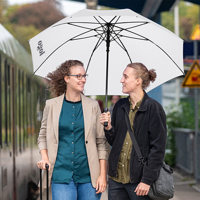 Parapluie personnalisé golf anti-tempête en fibre de verre ∅ 130 cm - Vigo | pandacolach