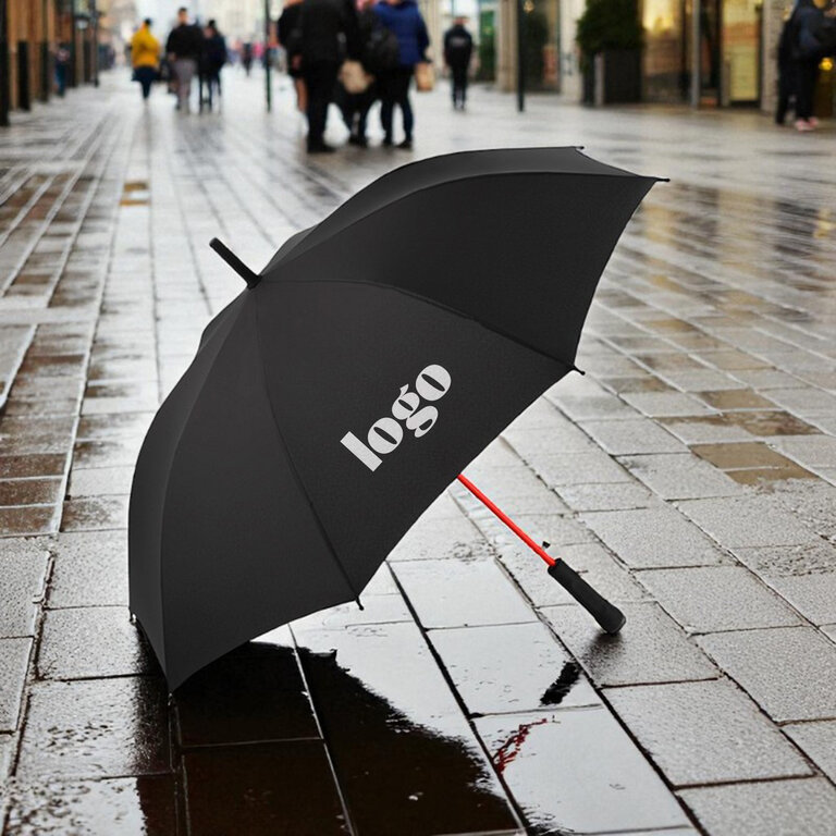 Parapluie personnalisable anti-tempête avec mat de couleur ∅ 105 cm - Sary | pandacola