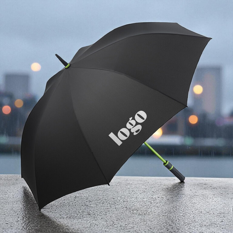 Parapluie personnalisable anti-tempête avec mat de couleur ∅ 130 cm - Sary maxi | pandacolach