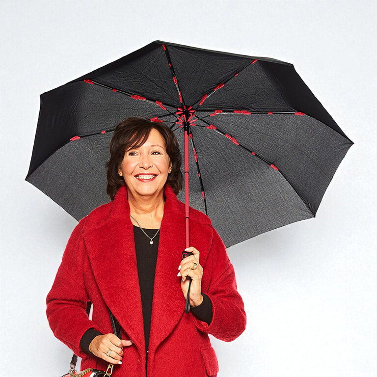 Parapluie pliable promotionnel coloré à l'intérieur ∅ 105 - Taipei | pandacolach - 2