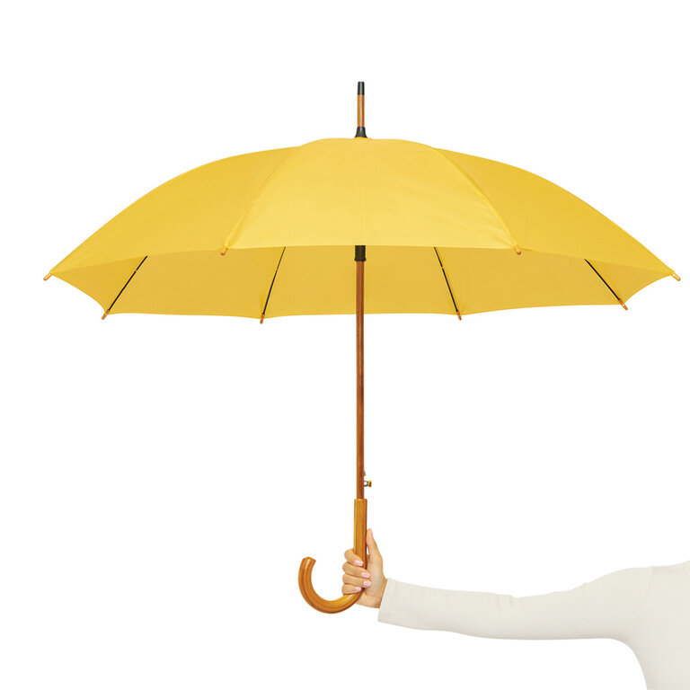 Parapluie personnalisable automatique avec poignée canne en bois - Dundo | pandacola - 5