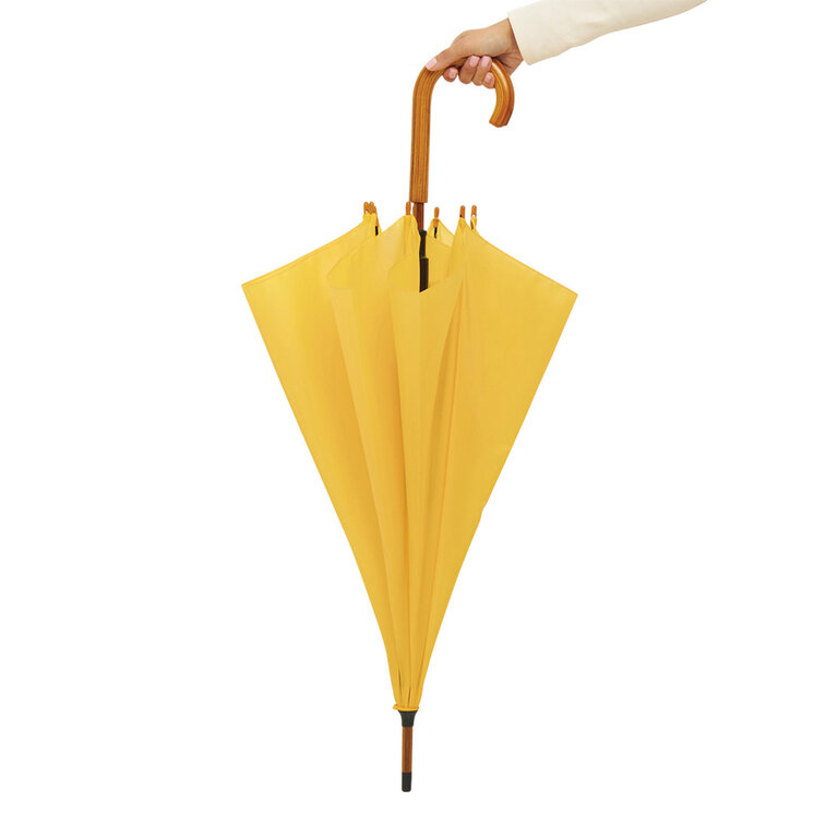 Parapluie personnalisable automatique avec poignée canne en bois - Dundo | pandacola - 6