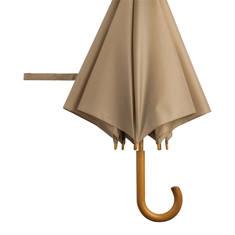 Parapluie personnalisable automatique avec poignée canne en bois - Dundo | pandacola - 2