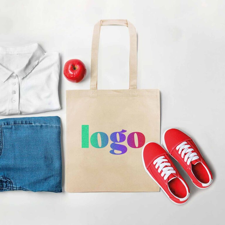 Tote bag publicitaire en coton écru 240 gr/m² - Batoo 240 | pandacola