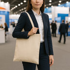 Tote bag publicitaire en coton écru 240 gr/m² - Batoo 240 | pandacola - thumb - 2