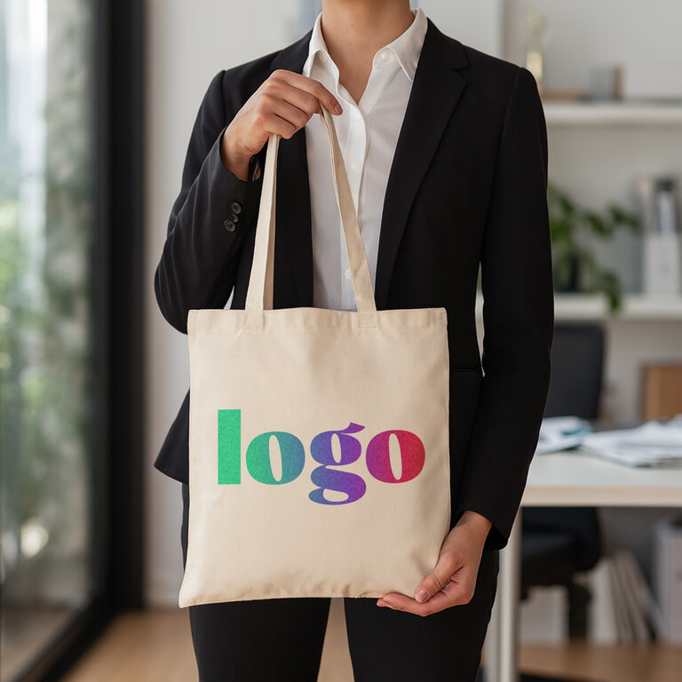 Tote bag publicitaire en coton écru 120 gr/m² - Batoo 120 | pandacolach