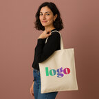 Tote bag personnalisé en coton écru Fairtrade® avec soufflet 140 gr/m² - Lirgi Fairtrade 140 | pandacola - thumb - 1