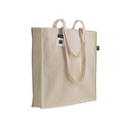 Tote bag personnalisé en coton écru Fairtrade® avec soufflet 140 gr/m² - Lirgi Fairtrade 140 | pandacola - thumb - 3