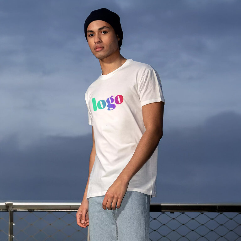 T-shirt personnalisable blanc mixte en coton 150 gr/m² - Titan | pandacola