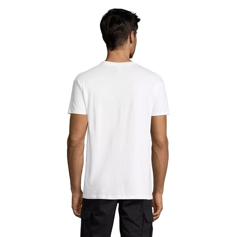 T-shirt personnalisable blanc mixte en coton 150 gr/m² - Titan | pandacolach - 5