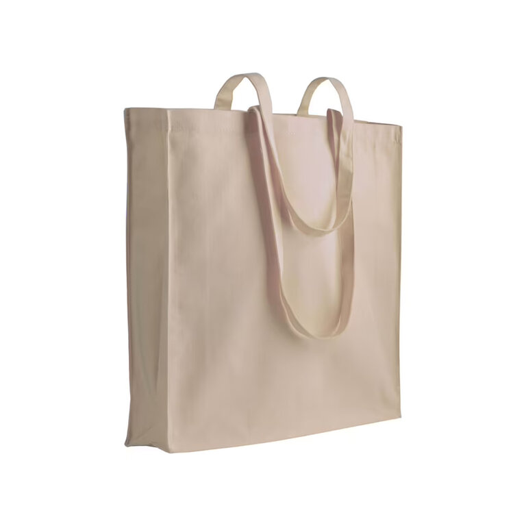 Tote bag personnalisé en coton écru avec soufflet 180 gr/m² - Lirgi 180 | pandacolach - 2