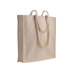 Tote bag personnalisé en coton écru avec soufflet 180 gr/m² - Lirgi 180 | pandacolach - thumb - 2