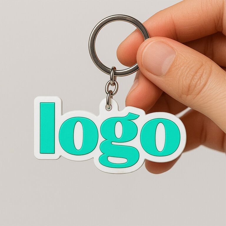 Porte-clés personnalisable sur mesure en PVC 2D - Crea Key | pandacola