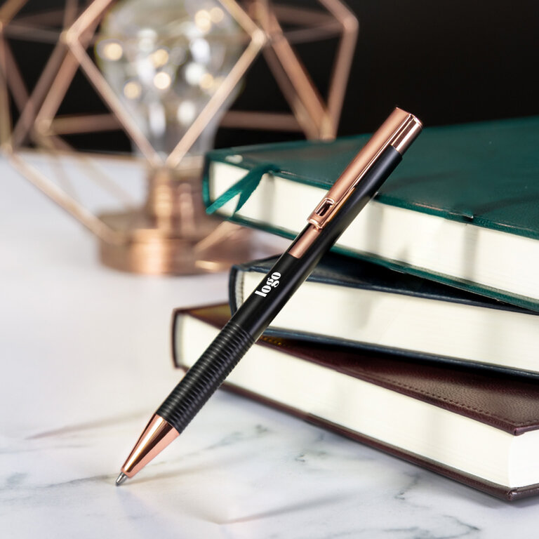 Stylo à bille personnalisable en aluminium - Elvian | pandacolach