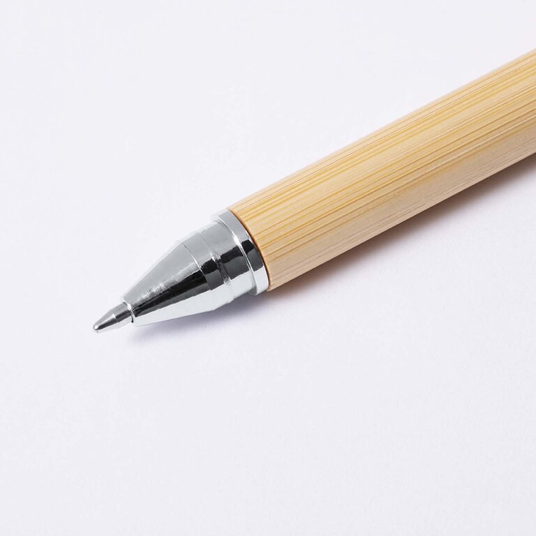 Stylo crayon éternel personnalisable en bambou 2-en-1 - Lior bambou | pandacolach - 5