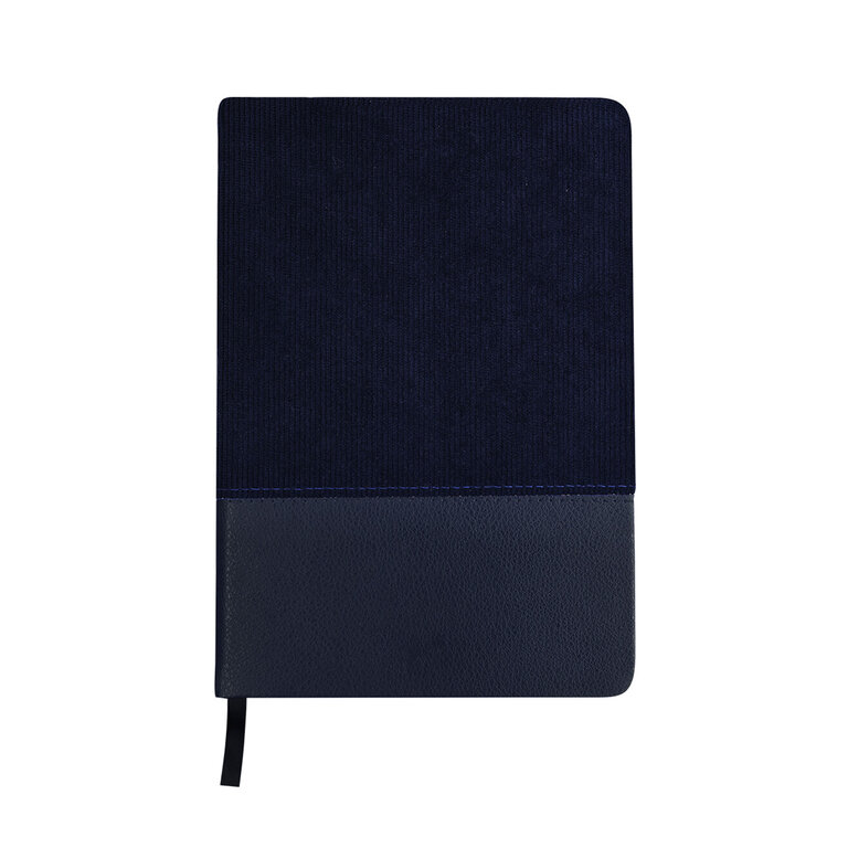 Bloc-Notes personnalisable en velours côtelé et cuir PU recyclé - Rivox | pandacolach