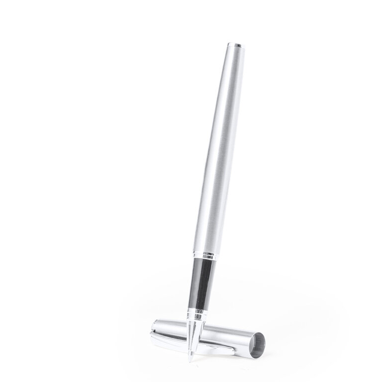 Set stylo et roller personnalisable en acier inoxydable recyclé – Dorik | pandacolach - 4