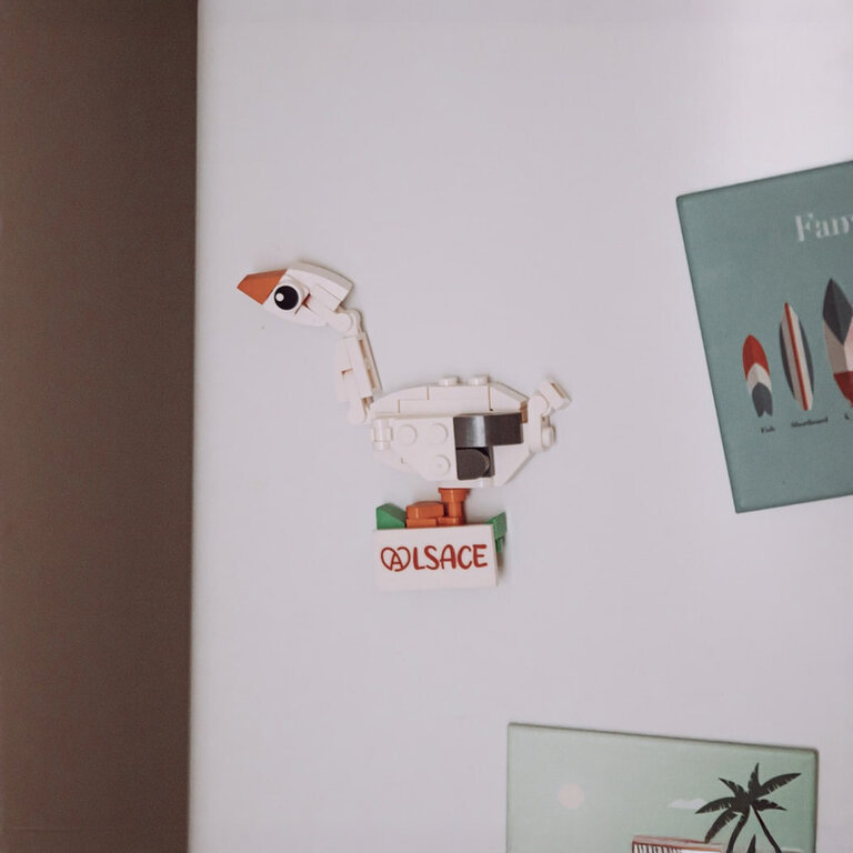 Oie d’Alsace à construire 43 pièces avec socle et aimant - Goozoo | pandacolach - 3