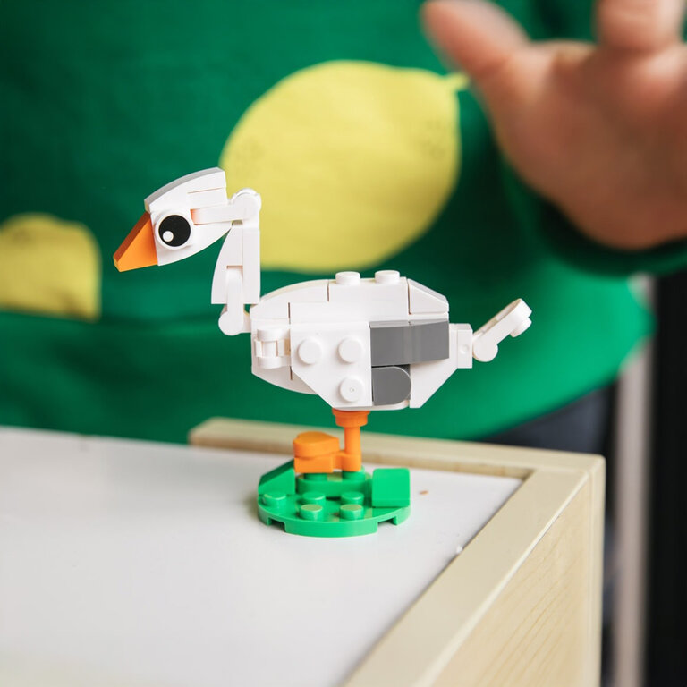 Oie d’Alsace à construire 43 pièces avec socle et aimant - Goozoo | pandacolach - 4