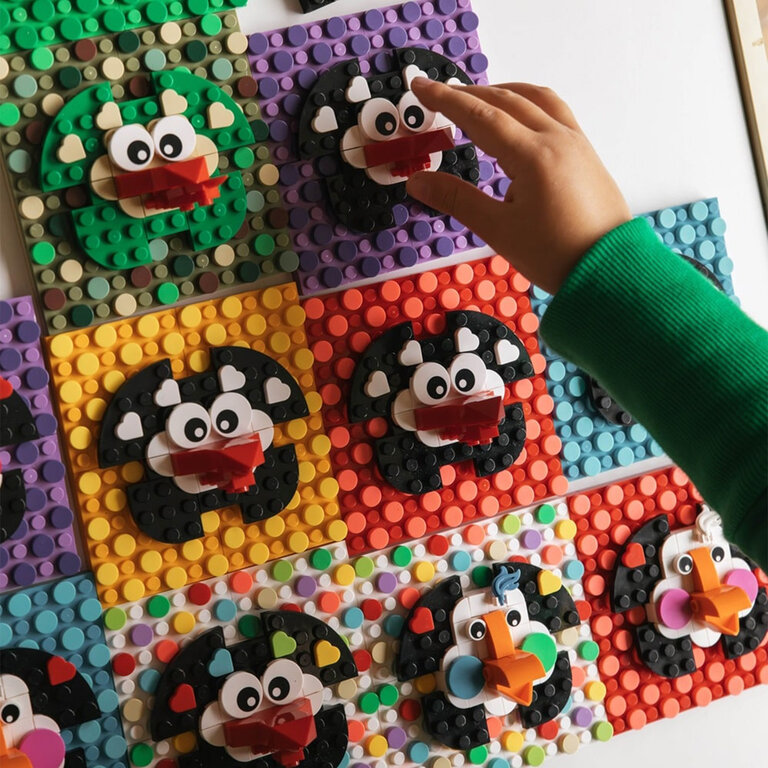 Cadre à construire cigogne aux pois 101 pièces avec support - Poinette | pandacolach - 4