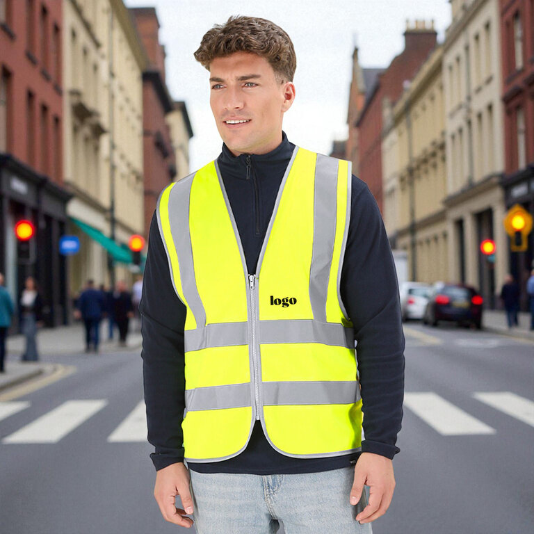 Gilet réfléchissant personnalisable haute visibilité – Selvik | pandacolach