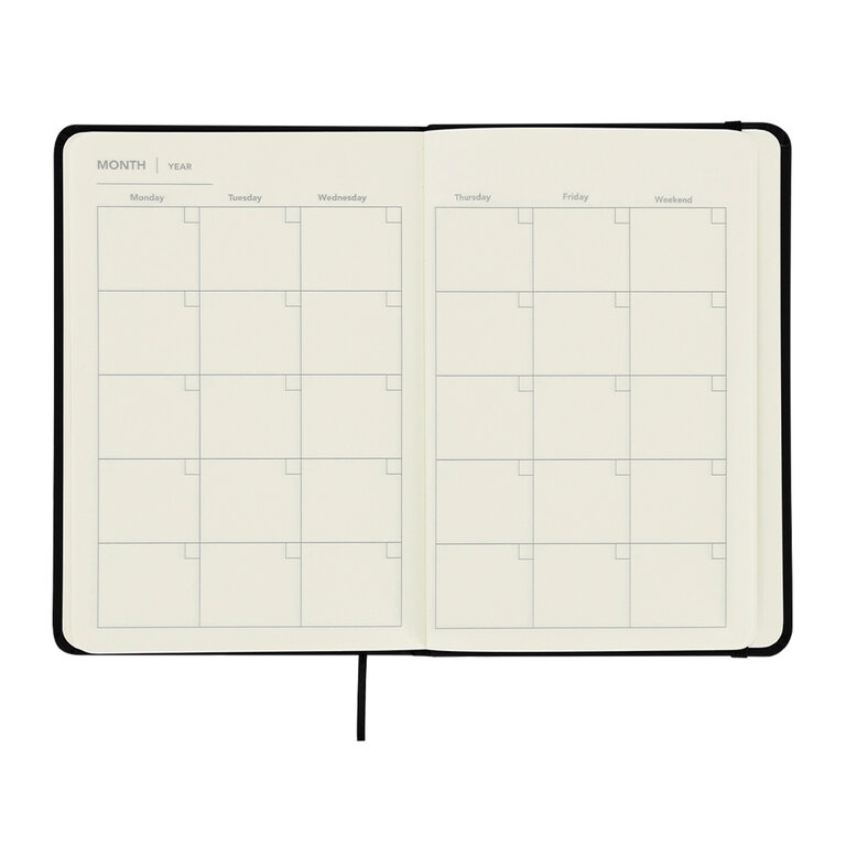 Carnet planificateur mensuel personnalisable en PU souple – Rivlen | pandacolach - 4