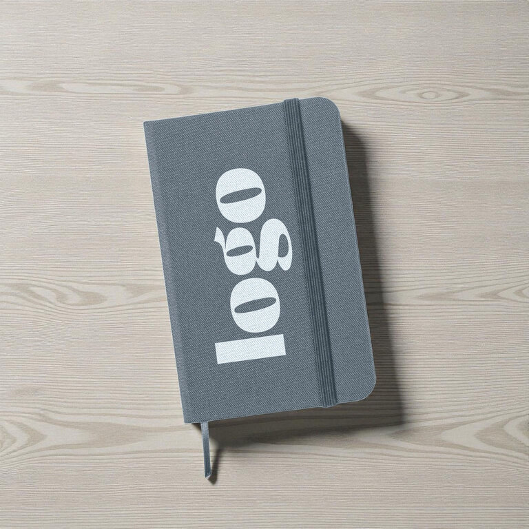 Carnet A6 personnalisable à couverture rigide en RPET – Jorren | pandacolach