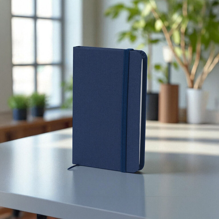 Carnet A6 personnalisable à couverture rigide en RPET – Jorren | pandacolach - 5