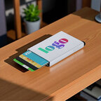 Porte-cartes personnalisable RFID en aluminium recyclé – Verkan | pandacolach - thumb - 1