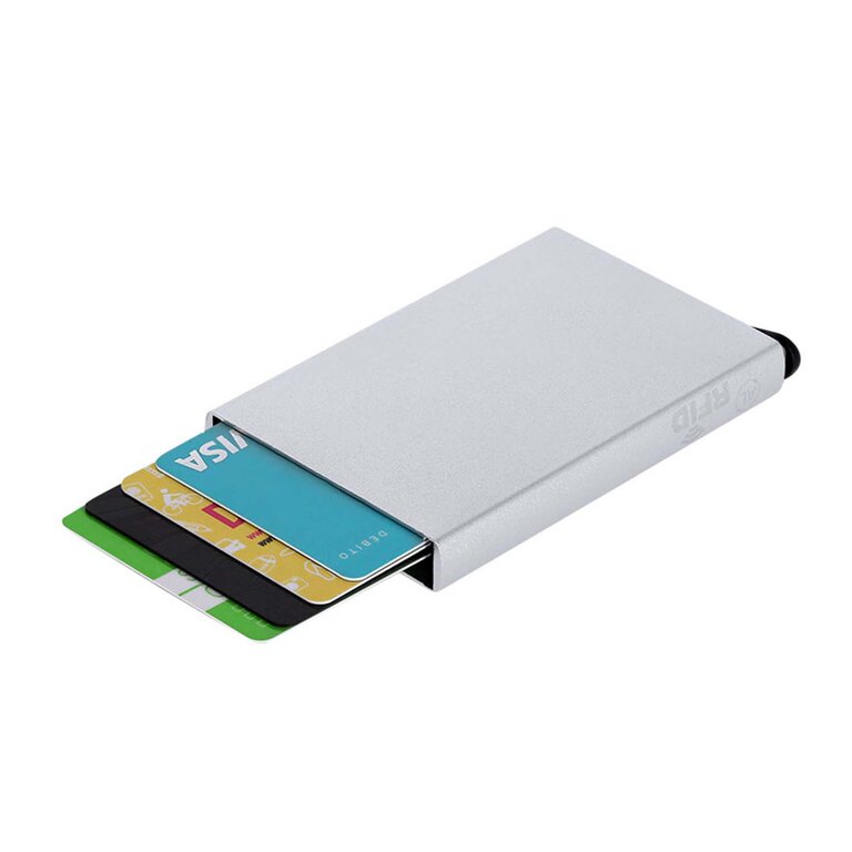 Porte-cartes personnalisable RFID en aluminium recyclé – Verkan | pandacolach - 4