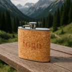 Flasque personnalisable 170 ml en liège et acier inoxydable – Darsen | pandacolach - thumb - 1