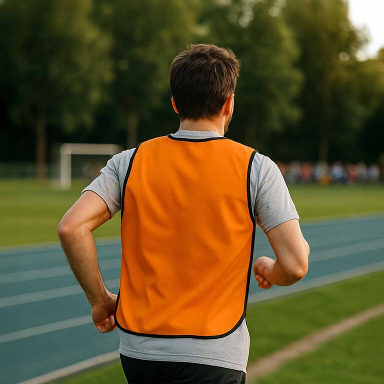 Chasuble publicitaire personnalisable en polyester – Alser | pandacolach - 3