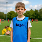 Chasuble publicitaire enfant personnalisable en polyester – Virel | pandacolach - thumb - 2