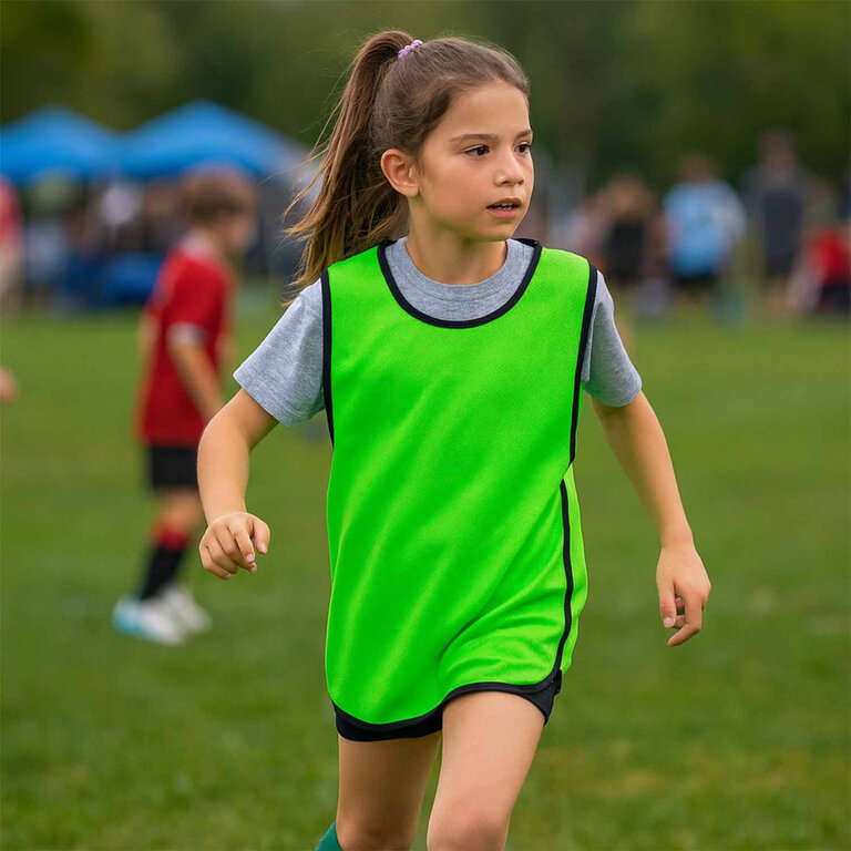 Chasuble publicitaire enfant personnalisable en polyester – Virel | pandacolach - 3