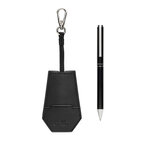 Set personnalisable avec porte-clés et stylo SWISS PEAK® - Genhar | pandacolach - thumb