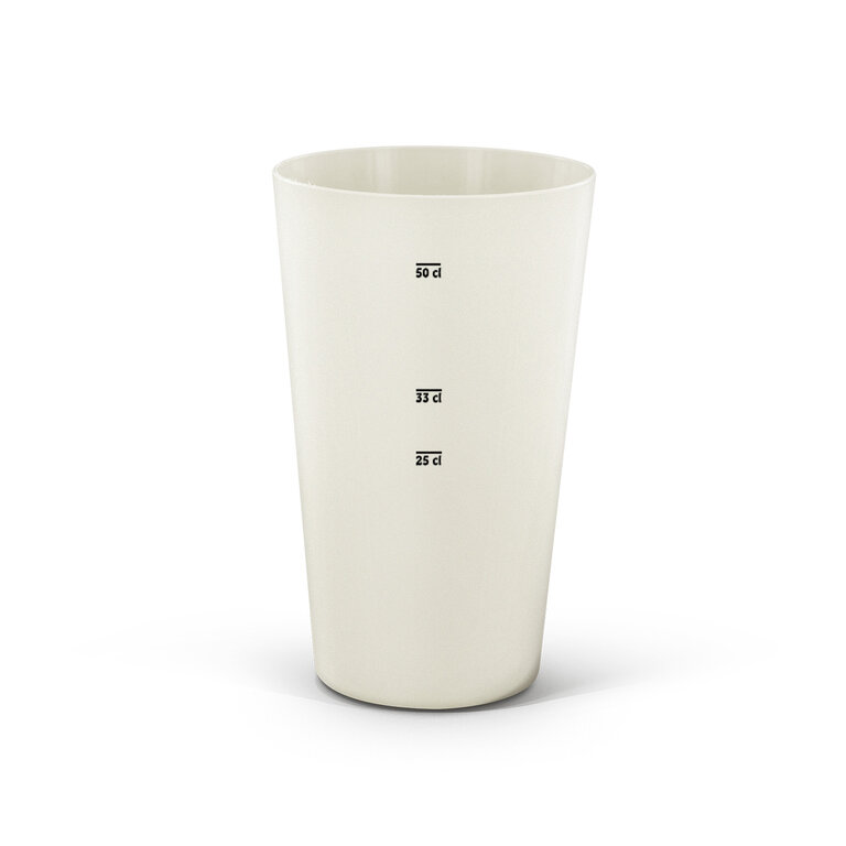 Gobelet publicitaire réutilisable en biocomposite 60cl made in France - Jeff 60 bio | pandacola