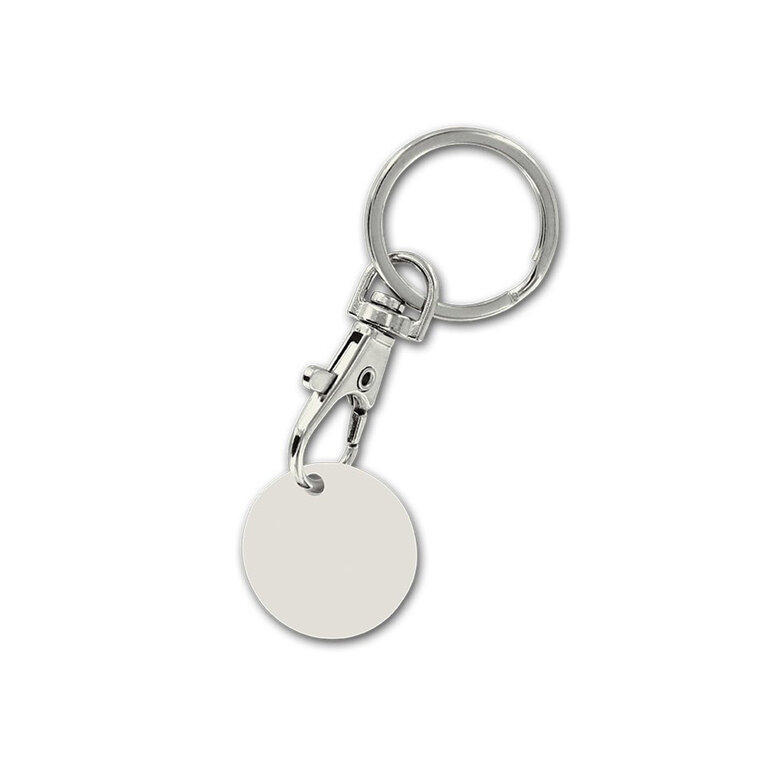 Porte clé jeton de caddy personnalisable 1€ en biocomposite  - Jenni long bio | pandacolach