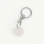 Porte clé jeton de caddy personnalisable 1€ en biocomposite  - Jenni long bio | pandacola - thumb - 2