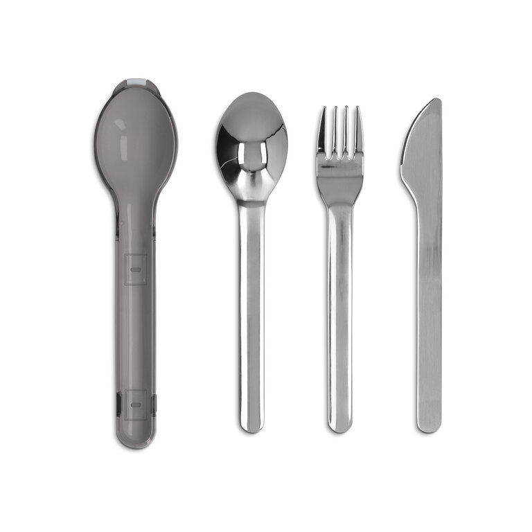 Set de 3 couverts inox personnalisable avec étui rigide - Trio | pandacolach - 2
