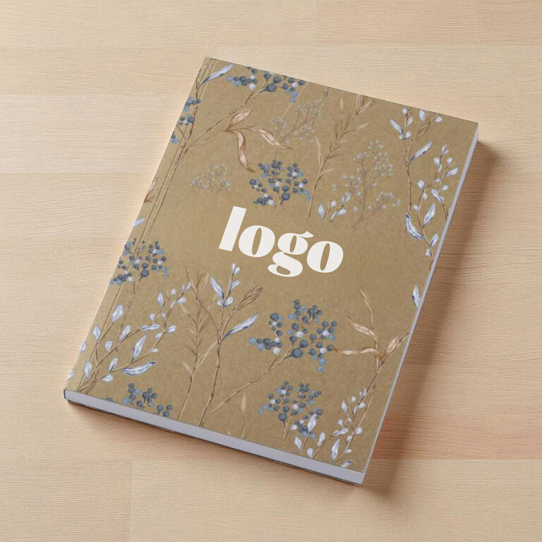 Carnet personnalisé A5 souple avec papier kraft recyclé - Marina Kraft | pandacolach