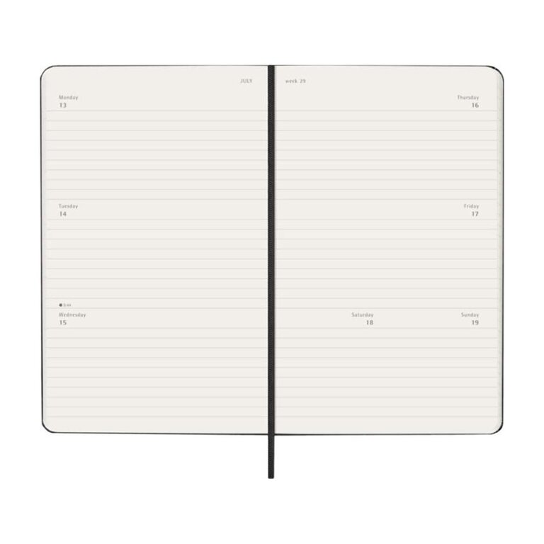Agenda hebdomadaire personnalisable rigide MOLESKINE® - Genis | pandacolach - 6